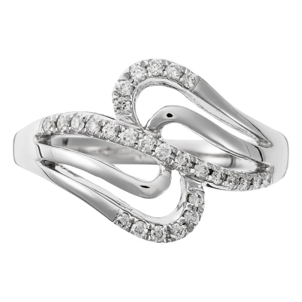 Orphelia Orphelia® Women's Whitegold 18C Ring - Silver RD-3375