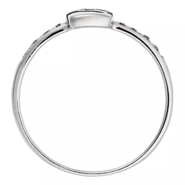 Orphelia Orphelia® Women's Whitegold 18C Ring - Silver RD-33349
