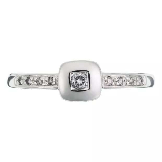 Orphelia Orphelia® Women's Whitegold 18C Ring - Silver RD-33349
