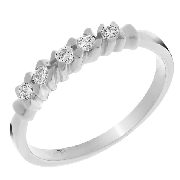 orphelia Orphelia® Women's Whitegold 18C Ring - Silver RD-33218/1