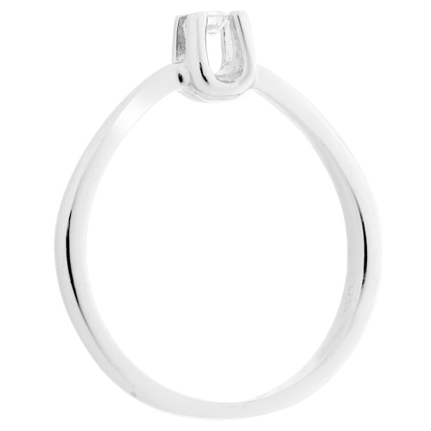 Orphelia Orphelia® Women's Whitegold 18C Ring - Silver RD-3435/1