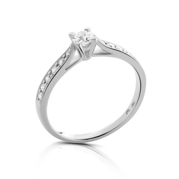 Orphelia Orphelia® Women's Whitegold 18C Ring - Silver RD-3929/1