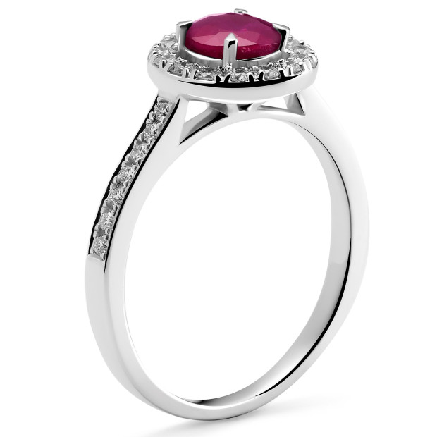 Orphelia Orphelia® Women's Whitegold 18C Ring - Silver RD-3916/RU