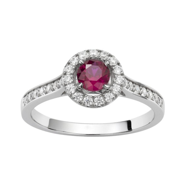 Orphelia Orphelia® Women's Whitegold 18C Ring - Silver RD-3916/RU