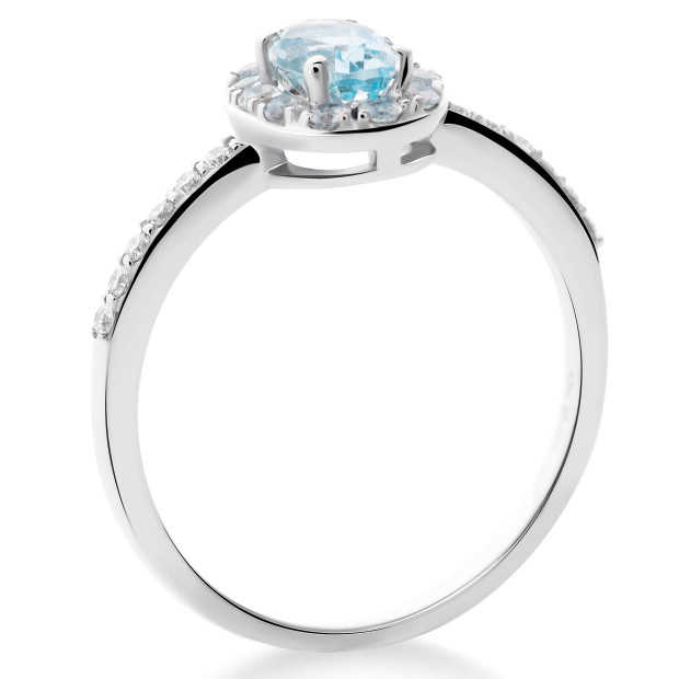 Orphelia Orphelia® Women's Whitegold 18C Ring - Silver RD-3922