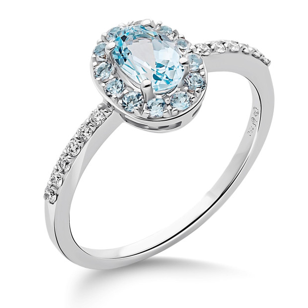 orphelia Orphelia® Women's Whitegold 18C Ring - Silver RD-3922