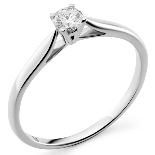 orphelia Orphelia® Women's Whitegold 18C Ring - Silver RD-3918/1