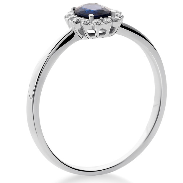 Orphelia Orphelia® Women's Whitegold 18C Ring - Silver RD-3927