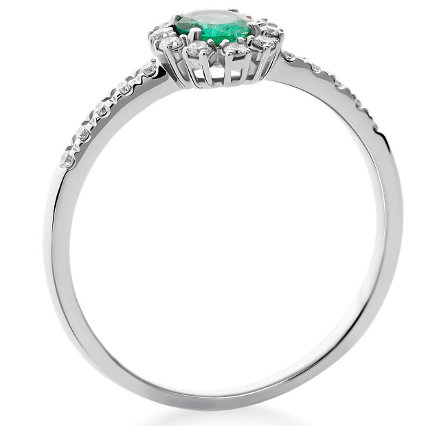 Orphelia Orphelia® Women's Whitegold 18C Ring - Silver RD-3928/EM