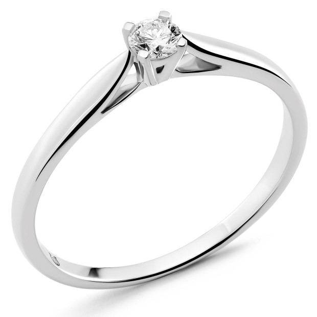 orphelia Orphelia® Women's Whitegold 18C Ring - Silver RD-3917/1
