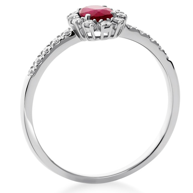 Orphelia Orphelia® Women's Whitegold 18C Ring - Silver RD-3928/RU