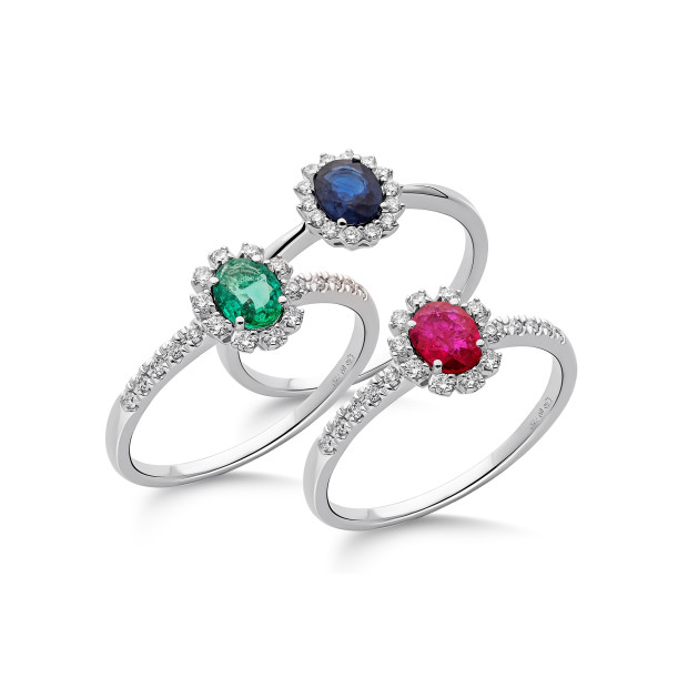 Orphelia Orphelia® Women's Whitegold 18C Ring - Silver RD-3928/RU