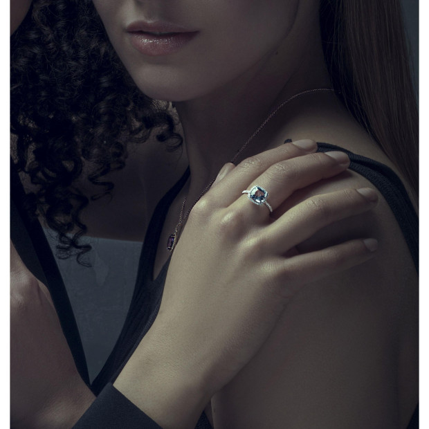 Orphelia Orphelia® Women's Whitegold 18C Ring - Silver RD-3924