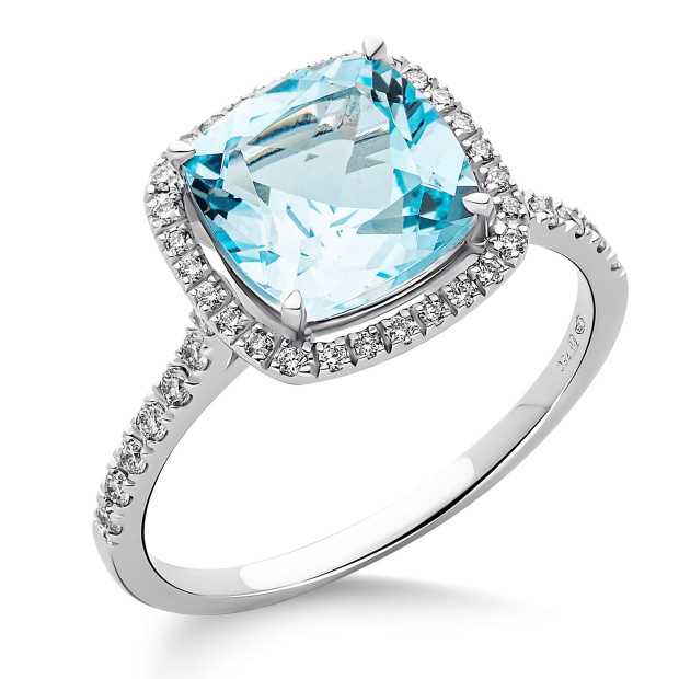 orphelia Orphelia® Women's Whitegold 18C Ring - Silver RD-3924