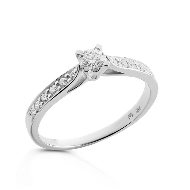 orphelia Orphelia® Women's Whitegold 18C Ring - Silver RD-3929/1