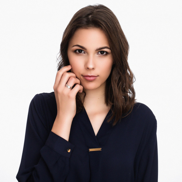 Orphelia Orphelia® Women's Whitegold 18C Ring - Silver RD-B3304/6/DG