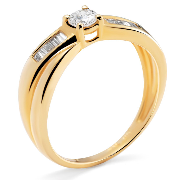 Orphelia Orphelia® Women's Yellow Gold 18C Ring - Gold R4785-H