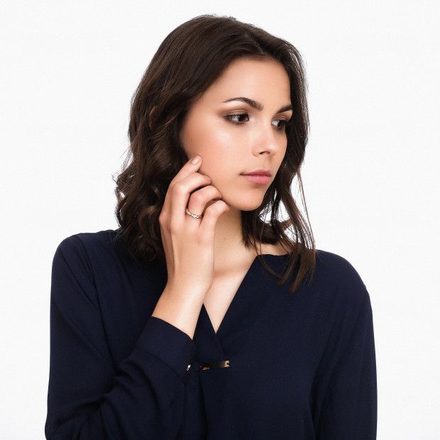 Orphelia Orphelia® Women's Yellow Gold 18C Ring - Gold RD-111055/DJ/10