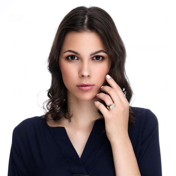 Orphelia Orphelia® Women's Yellow Gold 18C Ring - Gold RD-33389