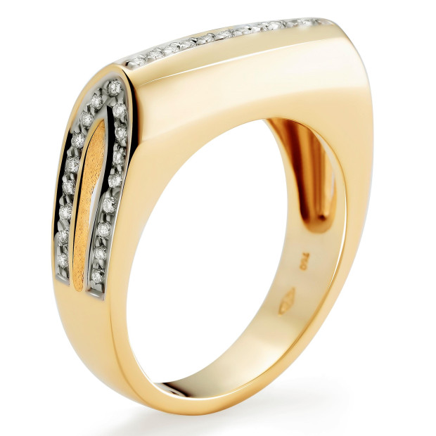 Orphelia Orphelia® Women's Yellow Gold 18C Ring - Gold RD-33070