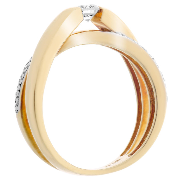 Orphelia Orphelia® Women's Yellow Gold 18C Ring - Gold RD-33091