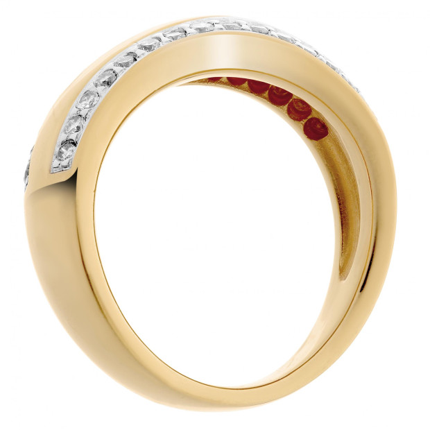 Orphelia Orphelia® Women's Yellow Gold 18C Ring - Gold RD-33092