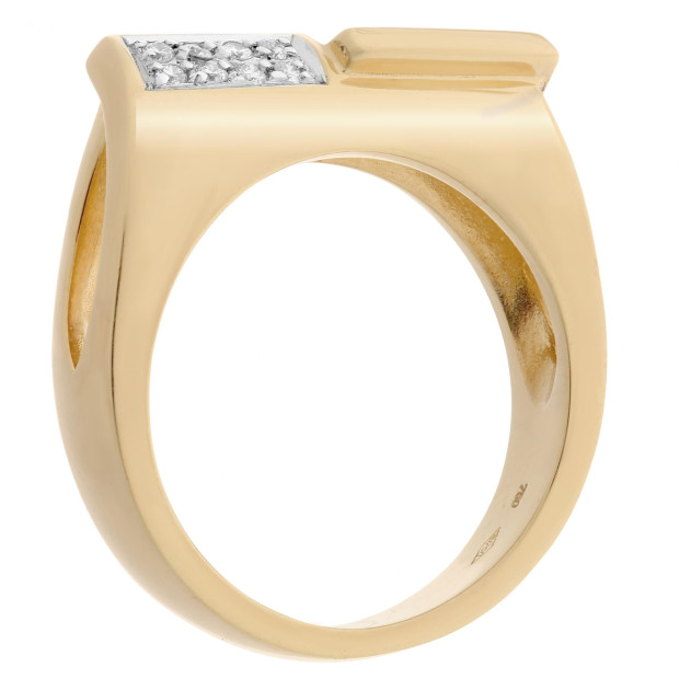 Orphelia Orphelia® Women's Yellow Gold 18C Ring - Gold RD-33075