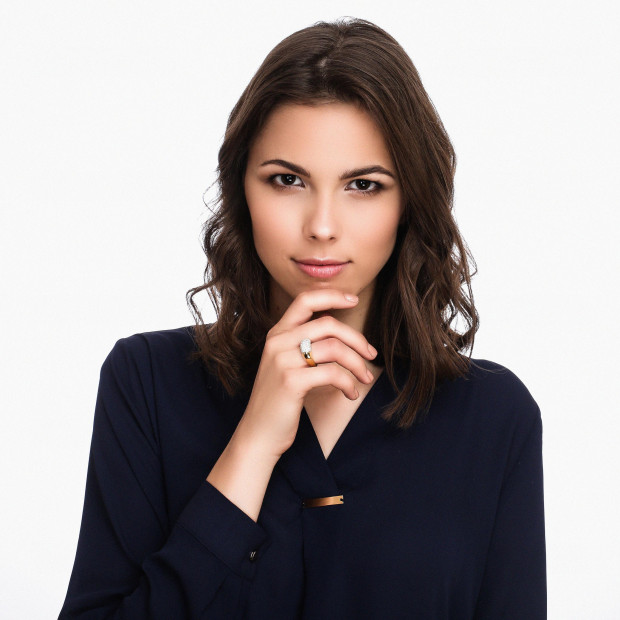 Orphelia Orphelia® Women's Yellow Gold 18C Ring - Gold RD-3767