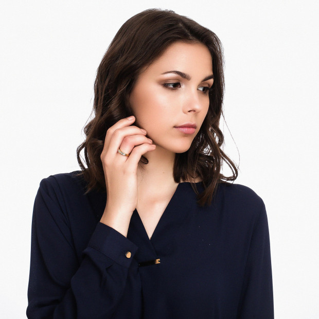 Orphelia Orphelia® Women's Yellow Gold 18C Ring - Gold RD-3706