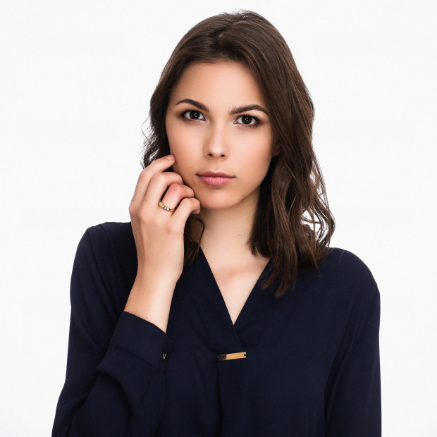 Orphelia Orphelia® Women's Yellow Gold 18C Ring - Gold RD-3853