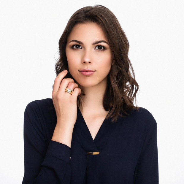 Orphelia Orphelia® Women's Yellow Gold 18C Ring - Gold RD-3880