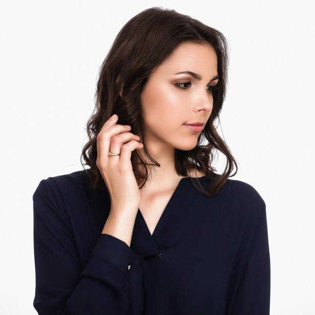 Orphelia Orphelia® Women's Yellow Gold 18C Ring - Gold RD-3905