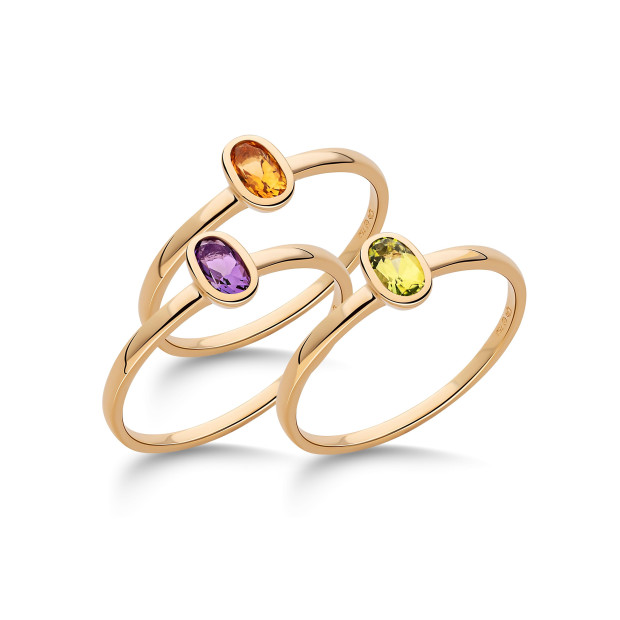 Orphelia Orphelia® Women's Yellow Gold 18C Ring - Gold RD-3926/AMS