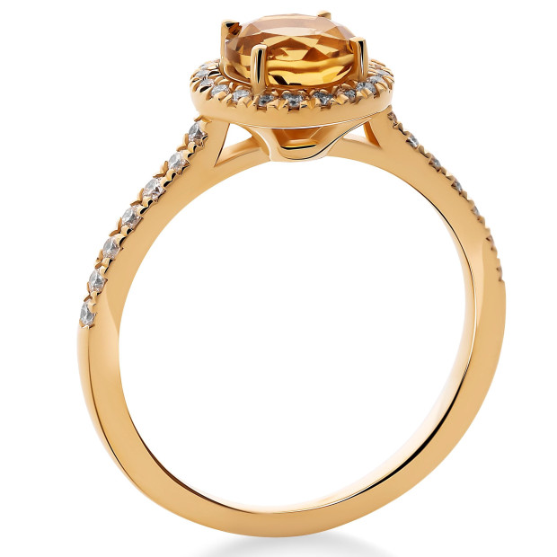 Orphelia Orphelia® Women's Yellow Gold 18C Ring - Gold RD-3925