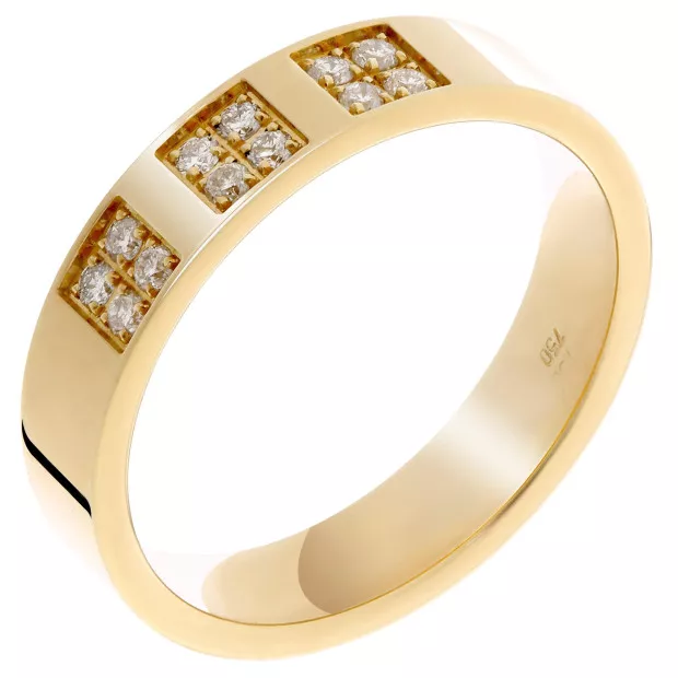 Orphelia Orphelia® Women's Yellow Gold 18C Ring - Gold RD-B1266/45/DJ