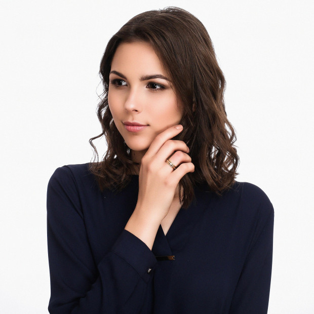 Orphelia Orphelia® Women's Yellow Gold 18C Ring - Gold TRD-DA05/B/DJ