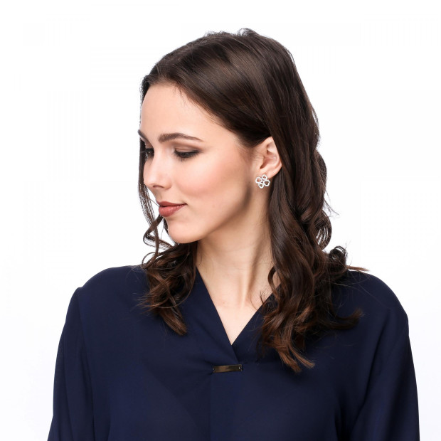 Orphelia Rilla Silver Stud Earrings ZO-7356