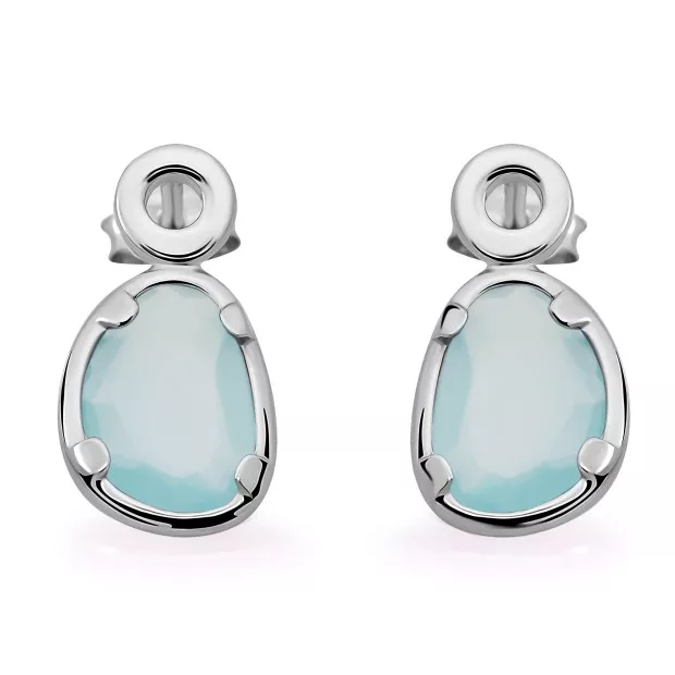 orphelia Rivera Silver Drop Earrings ZO-7480/BC