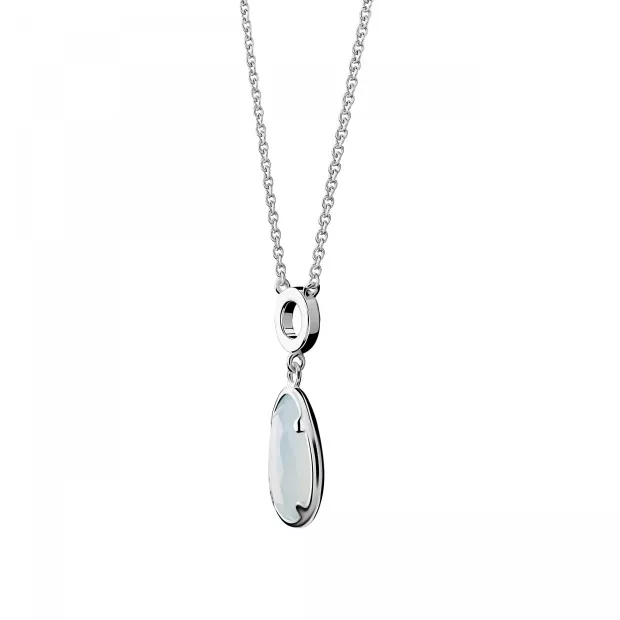 Orphelia Rivera Silver Necklace ZK-7480/BC
