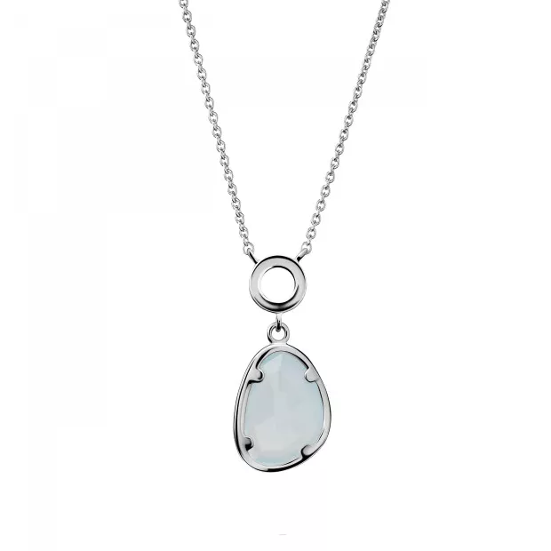 orphelia Rivera Silver Necklace ZK-7480/BC