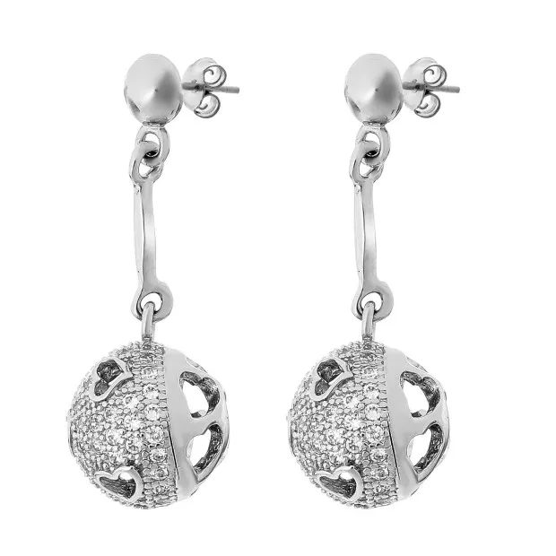 Orphelia Rogue Silver Drop Earrings ZO-7355
