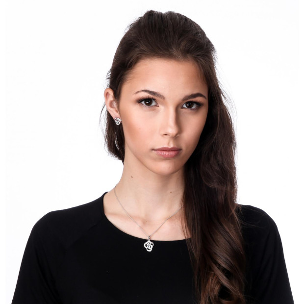 Orphelia Rory Silver Stud Earrings ZO-7099
