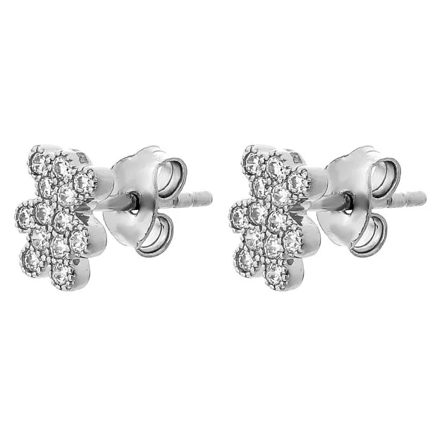 Orphelia Rosabel Silver Stud Earrings ZO-7352