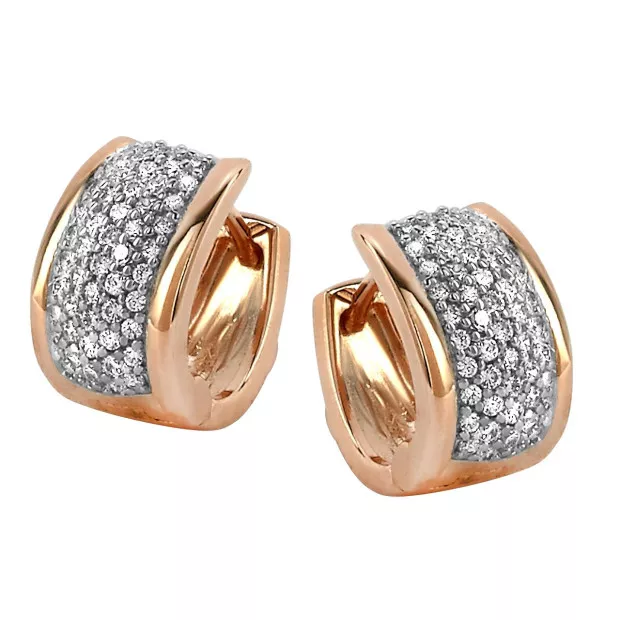 orphelia Rosaleen Silver Hoop Earrings ZO-7025