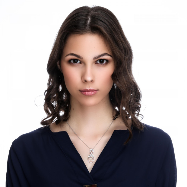 Orphelia Roshina Silver Chain With Pendant ZH-7274