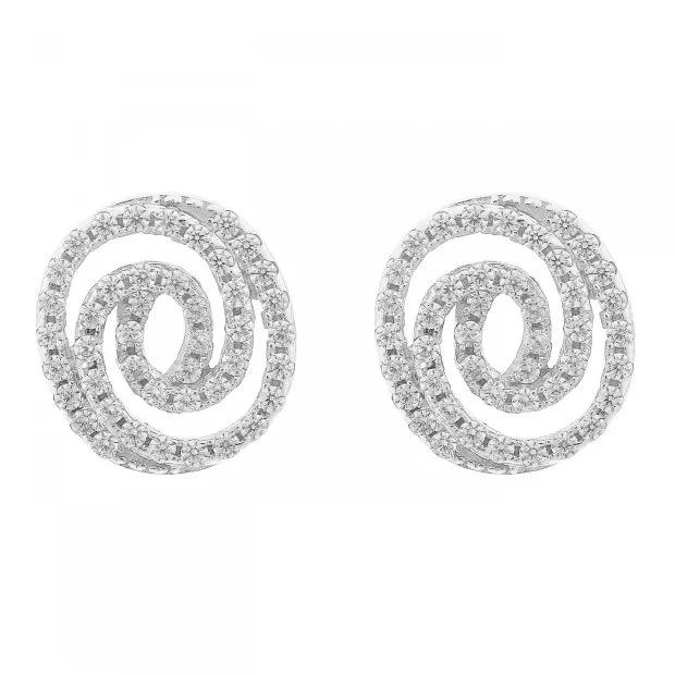 orphelia Roshina Silver Stud Earrings ZO-7274