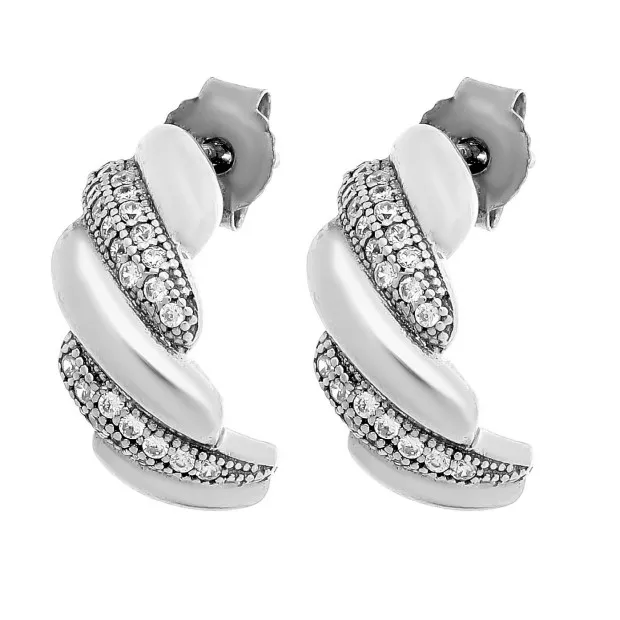 Orphelia Sabrina Silver Stud Earrings ZO-7348