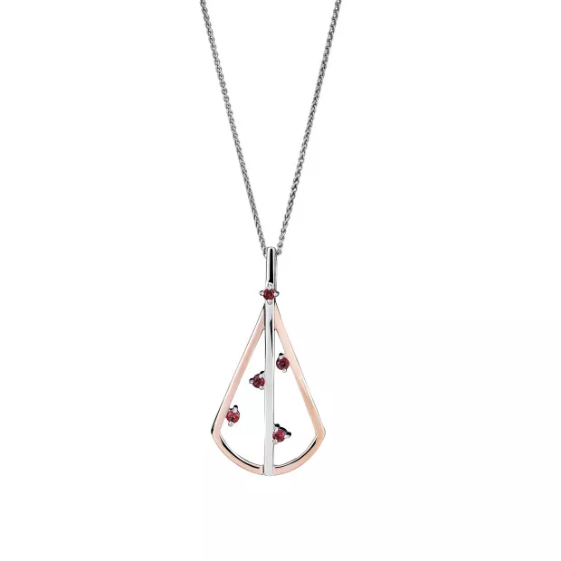 orphelia Sacha Silver Chain With Pendant ZH-7496