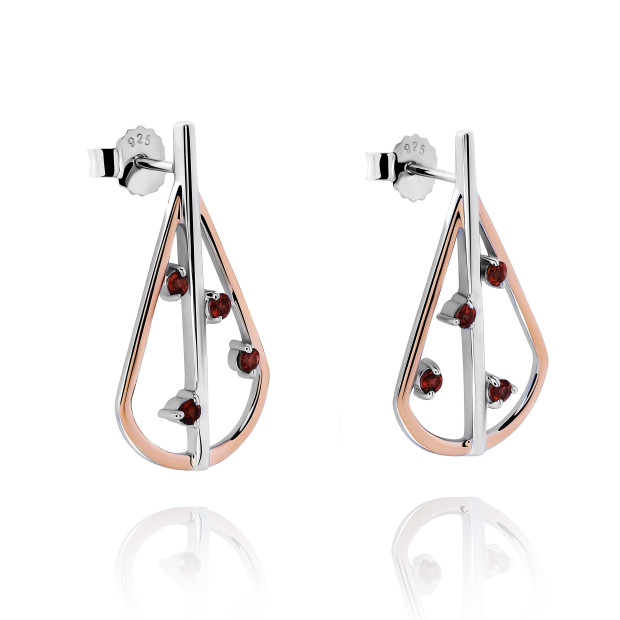 Orphelia Sacha Silver Drop Earrings ZO-7496