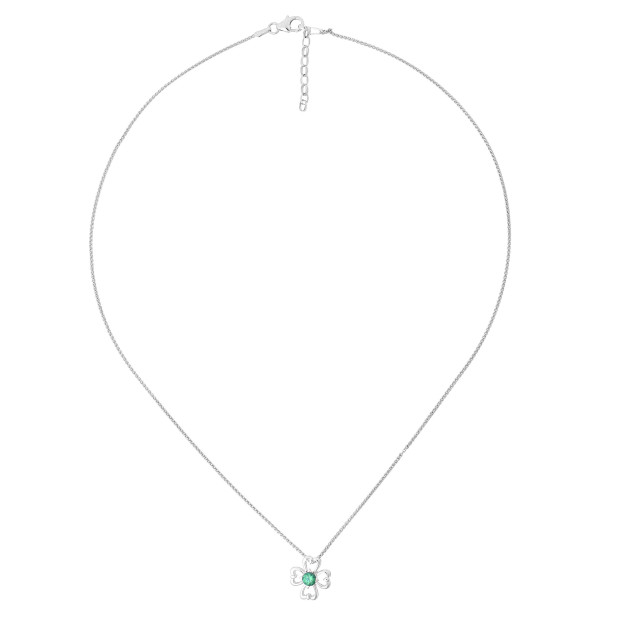 Orphelia Saffina Silver Chain With Pendant ZH-7081
